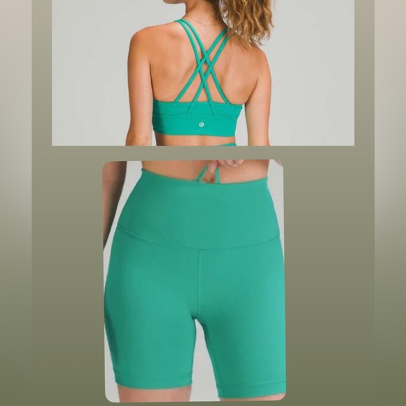 lululemon athletica Other - lululemon athletica tropics tone Teal Bike Shorts